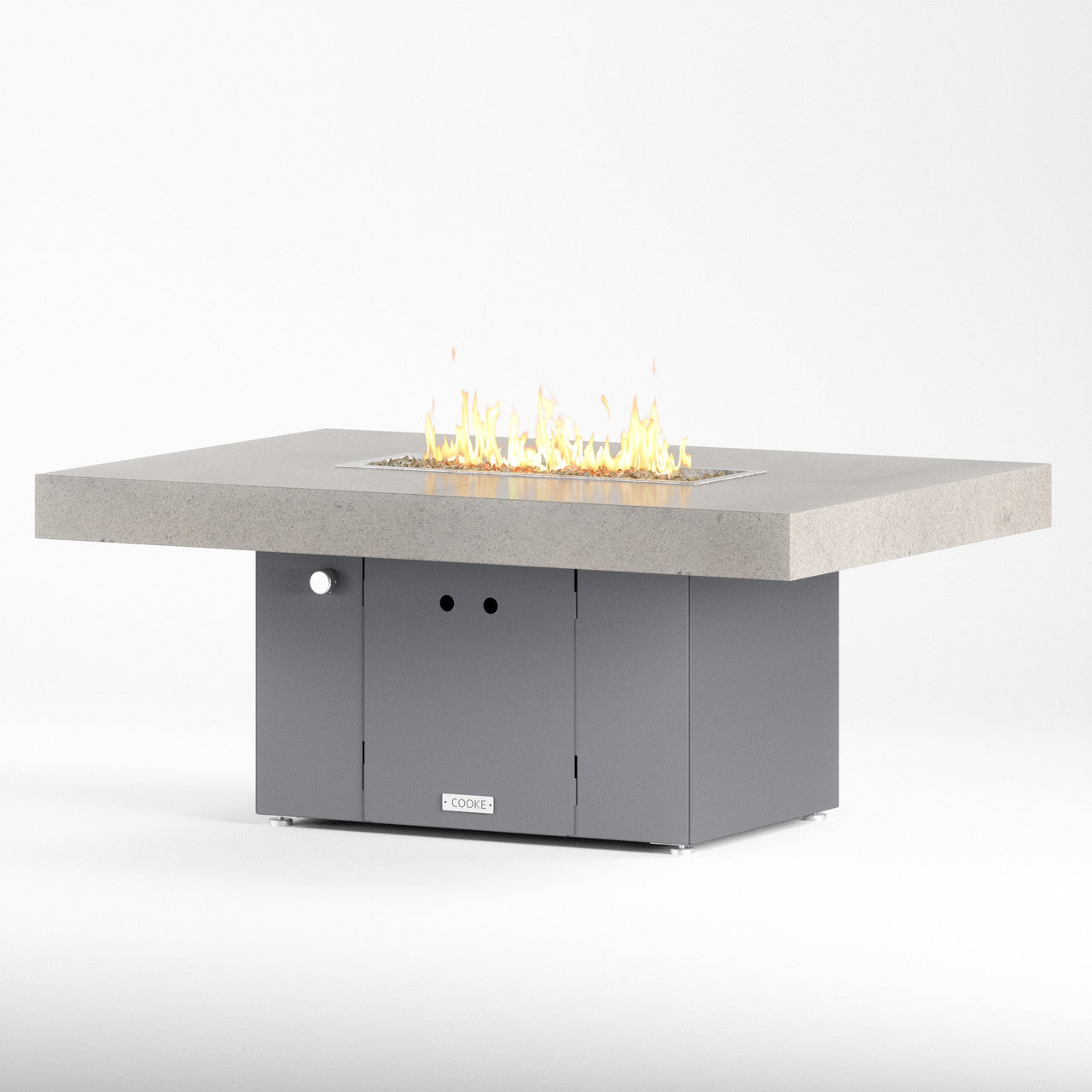 Bianco Montanha granite top with grey base