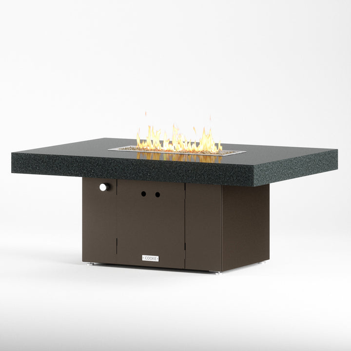 Black Pearl granite top with bronze base