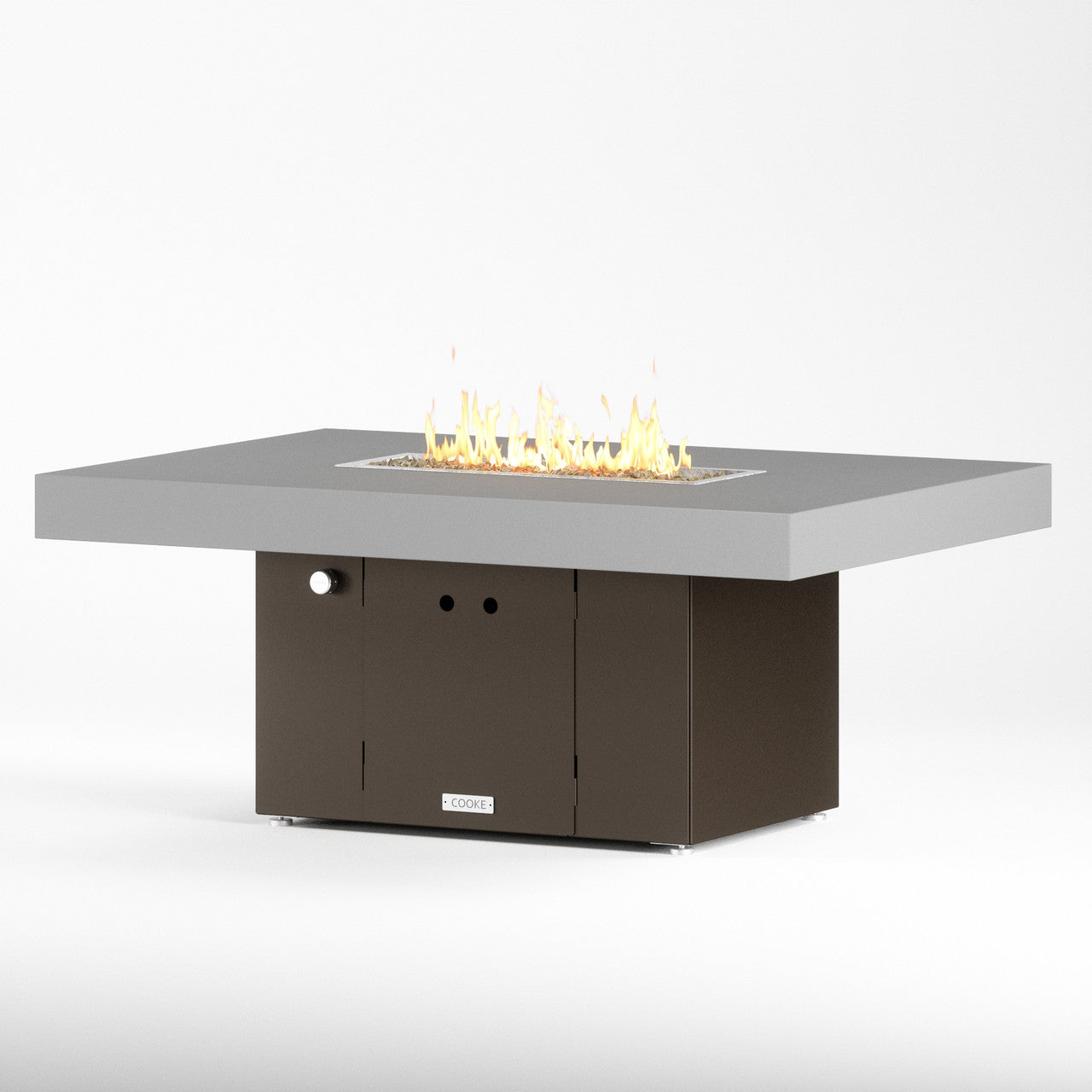 Grey powdercoat top with bronze base