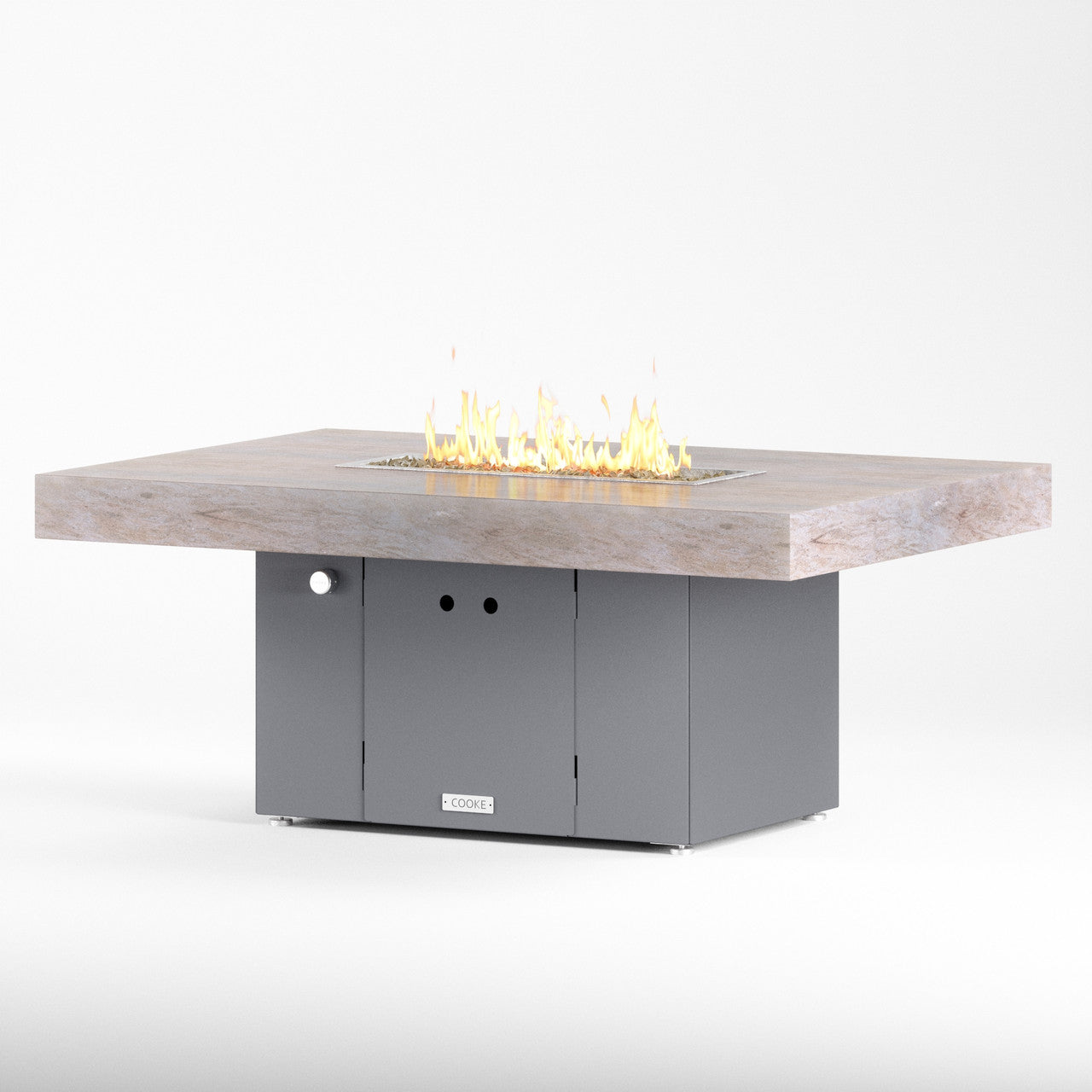 Kashmir Cream granite top with grey base