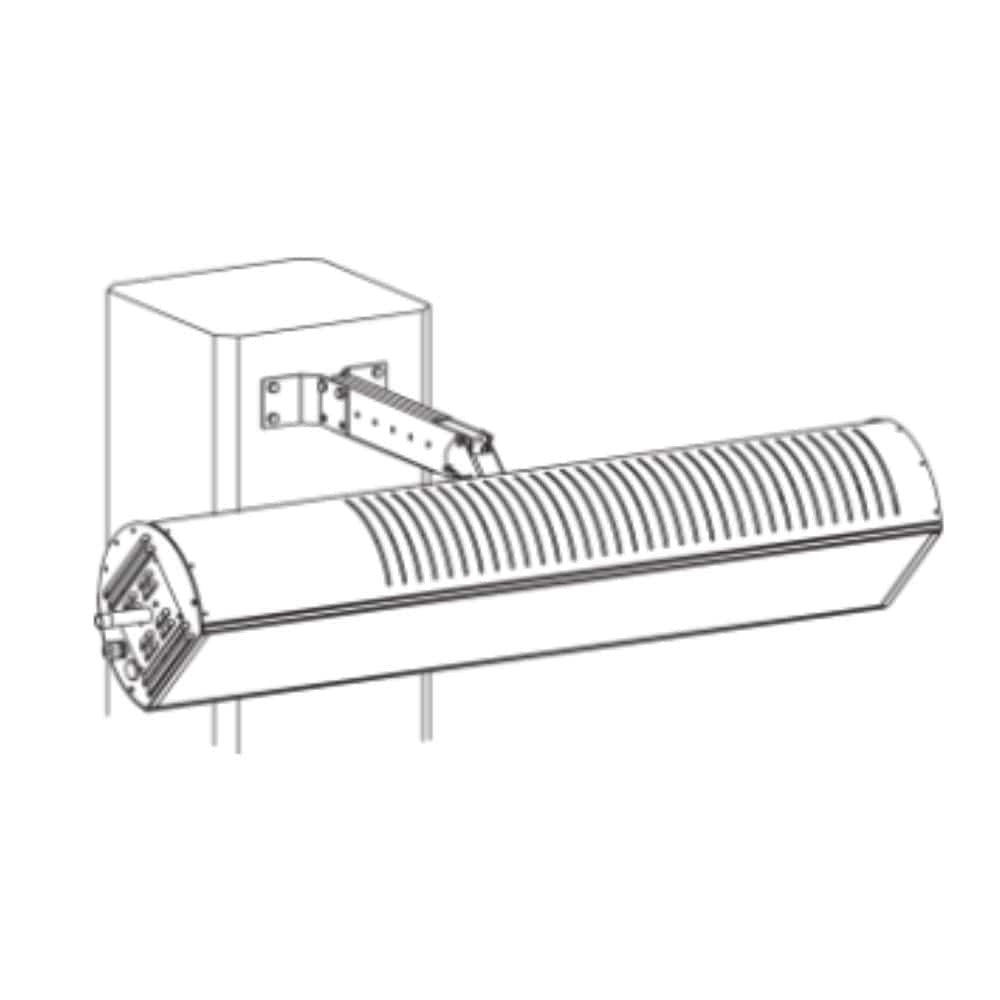 SunStar Column Mounting Arm Kit for Patio Heaters - Black