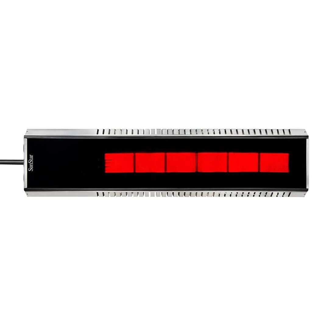 SunStar SGLMG Glass Series 48-inch 0° Mounting Marine Grade Gas Infrared Heater - MGL0
