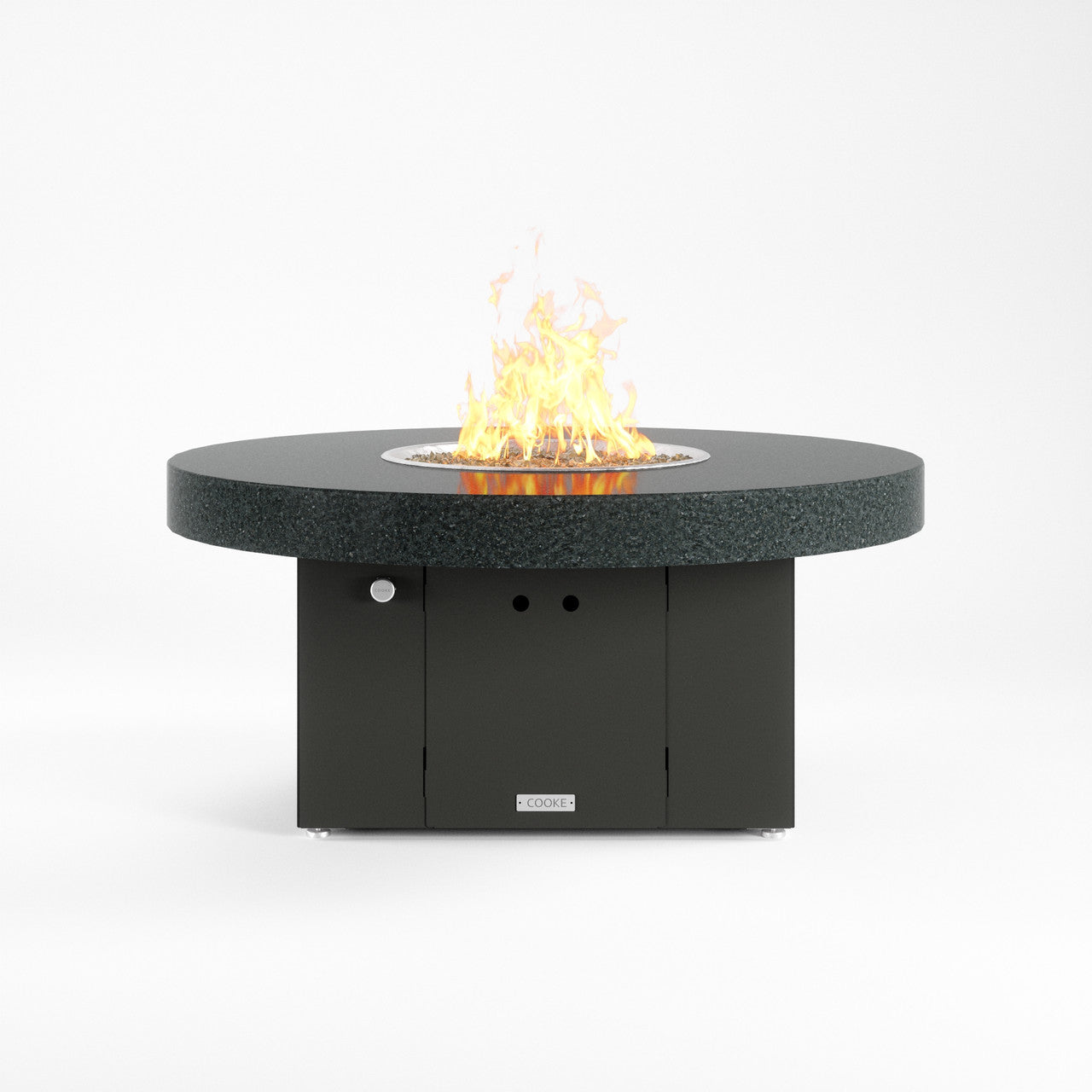 Black Pearl Granite top with black base.