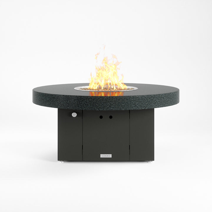 Black Pearl Granite top with black base.
