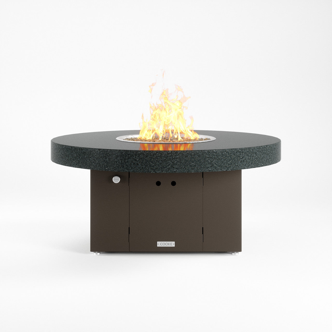 Black Pearl Granite top with bronze base.
