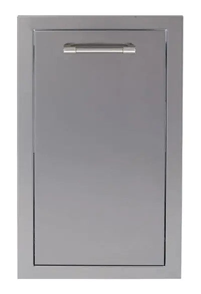 Alfresco 20-Inch Stainless Steel Soft-Close Dual Trash Center/Recycling Bin - Signal Grey-Gloss - AXE-TC2D-SC-S7004