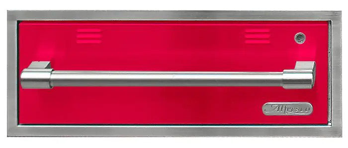 Alfresco Electric Warming Drawer - Raspberry Red-Gloss